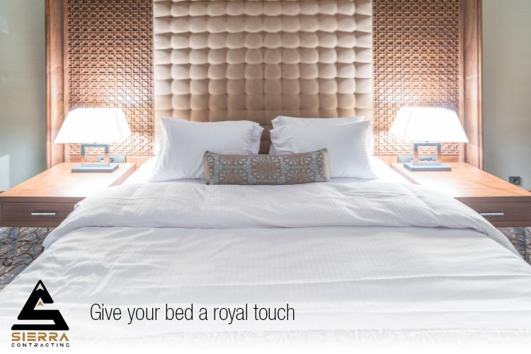 give your bed a royal touch