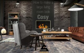make a large living room look COSY