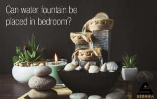 water fountain in bedroom