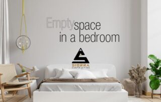empty space in a bedroom