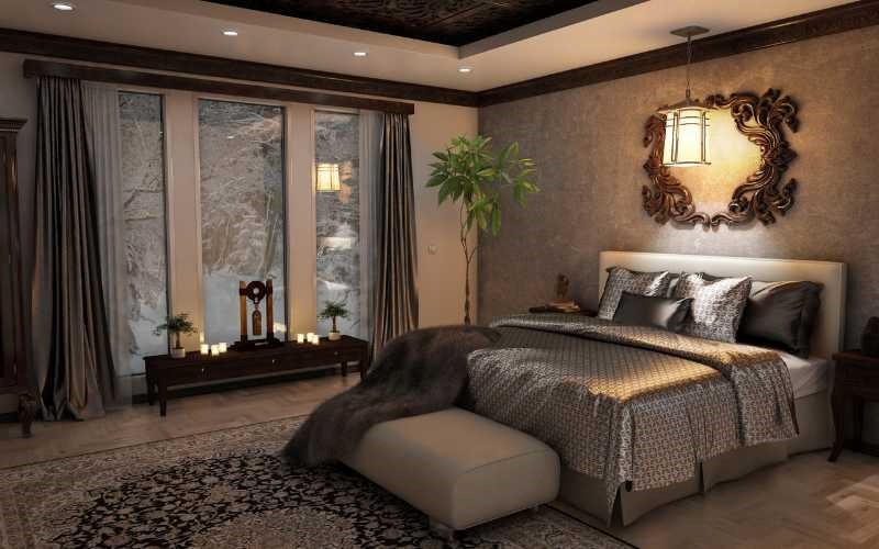 romantic style bedroom design