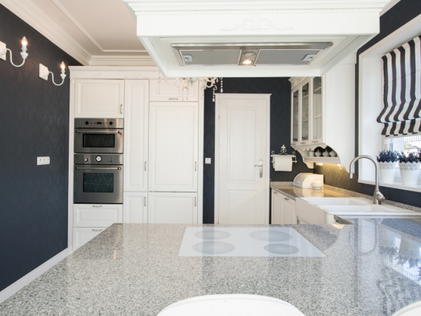 elegant flooring in luxury kitchen