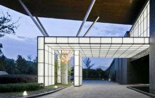 Entrance to the building