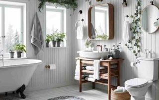 The best Scandinavian bathroom style