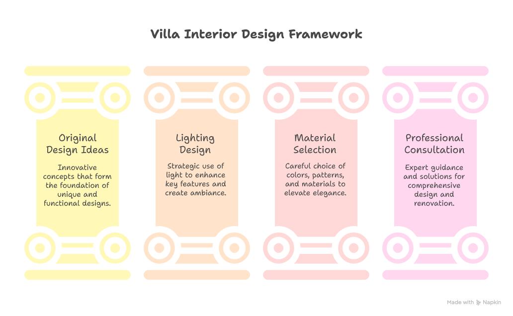 Villa interior design in Dubai elements