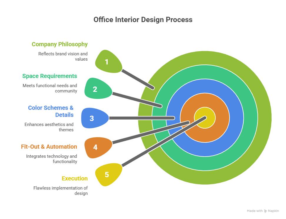 Our office interior design company will add a unique spark to your workplace