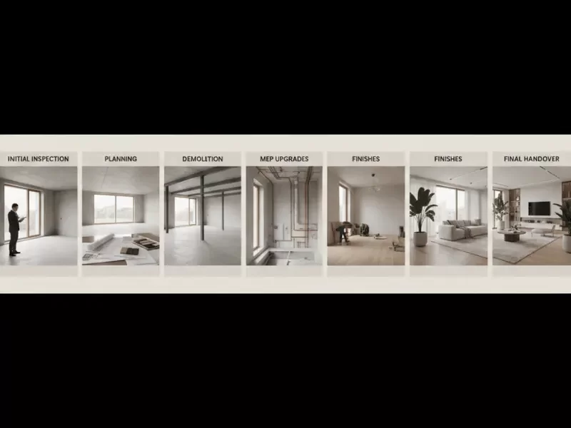 Step-by-Step Renovation Workflow