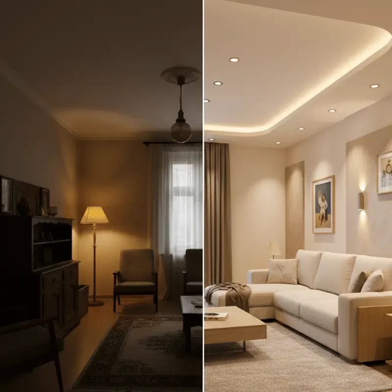 Upgrading existing lighting