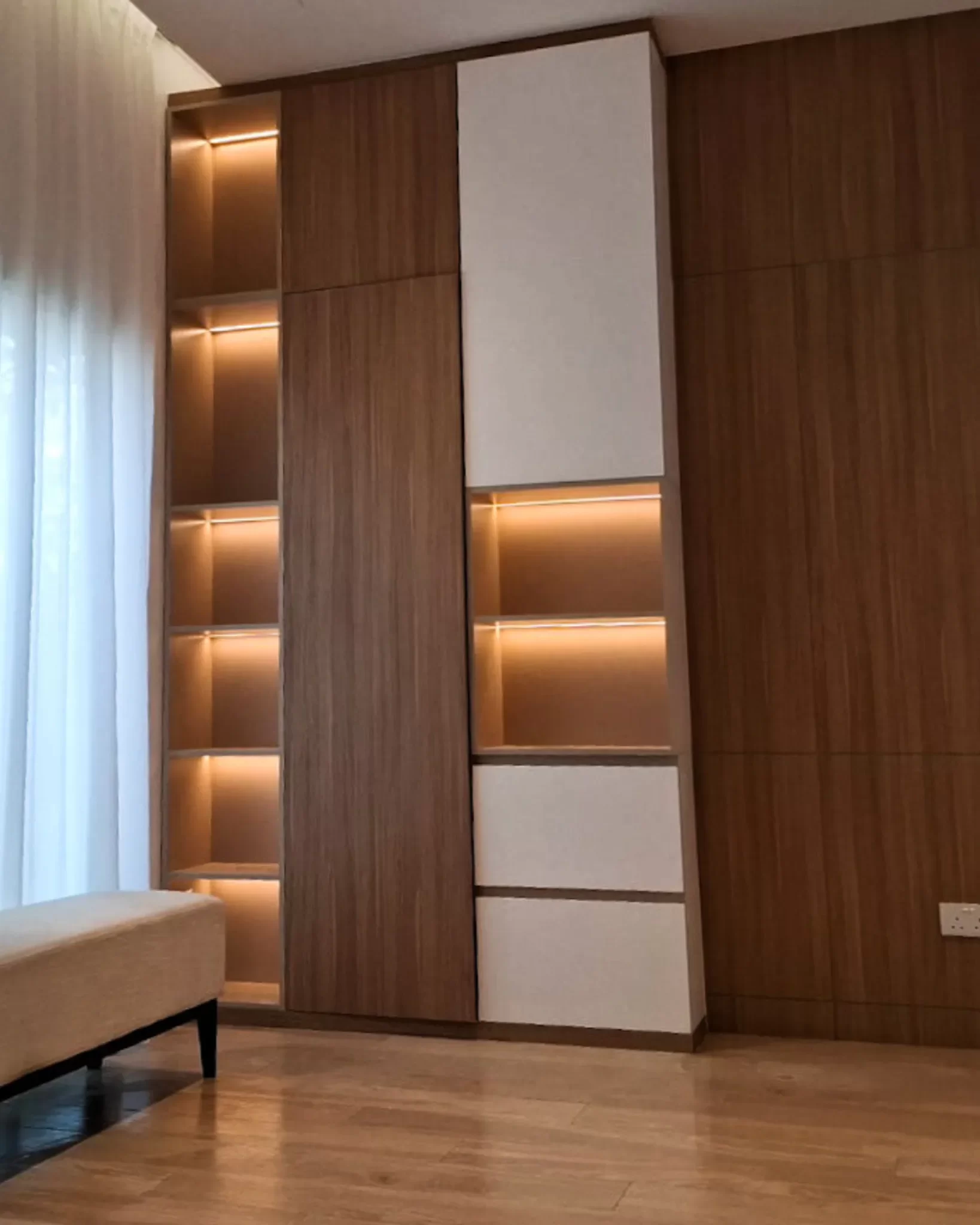 modern-wood-panel-cabinet-with-led-shelves modern-wood-panel-cabinet-with-led-shelves