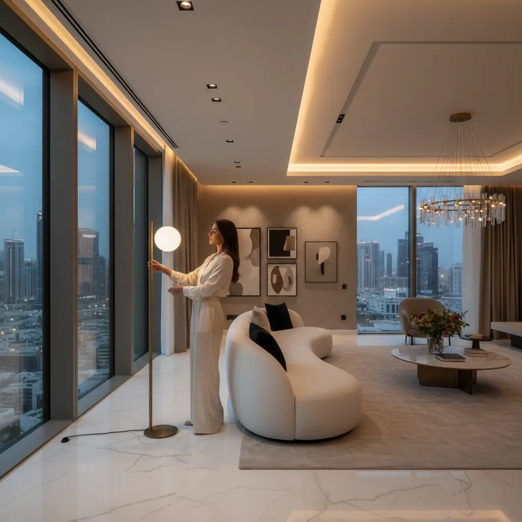 living room with sofa