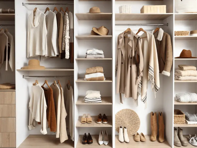 Luxury custom walk-in closet in Dubai villa