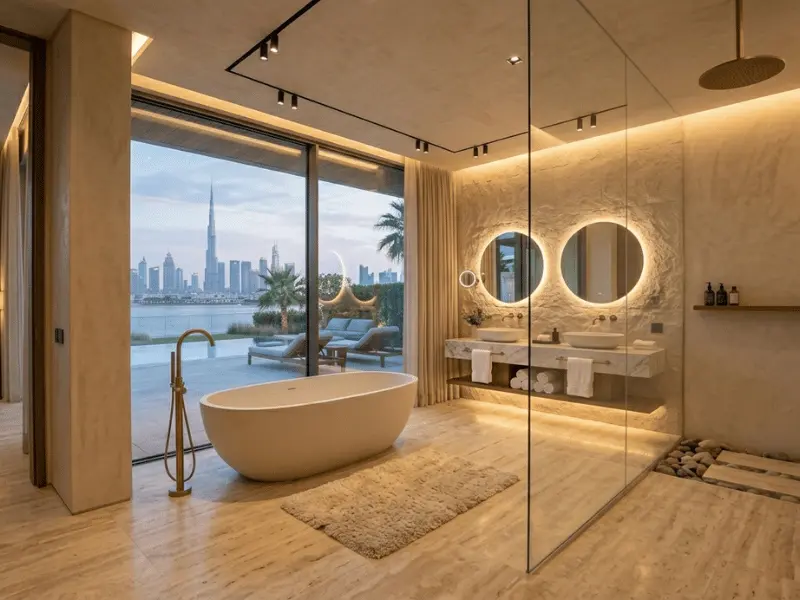 villa bathroom renovations dubai spa style luxury bathroom design